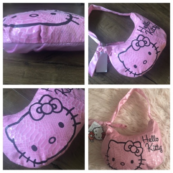 HELLO KITTY-NWT Pink Silky Handbag - Picture 2 of 7